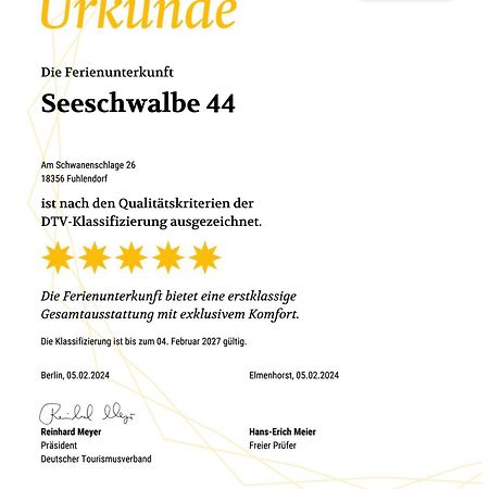 Ferienhaus Seeschwalbe 44 Fuhlendorf  Exterior foto